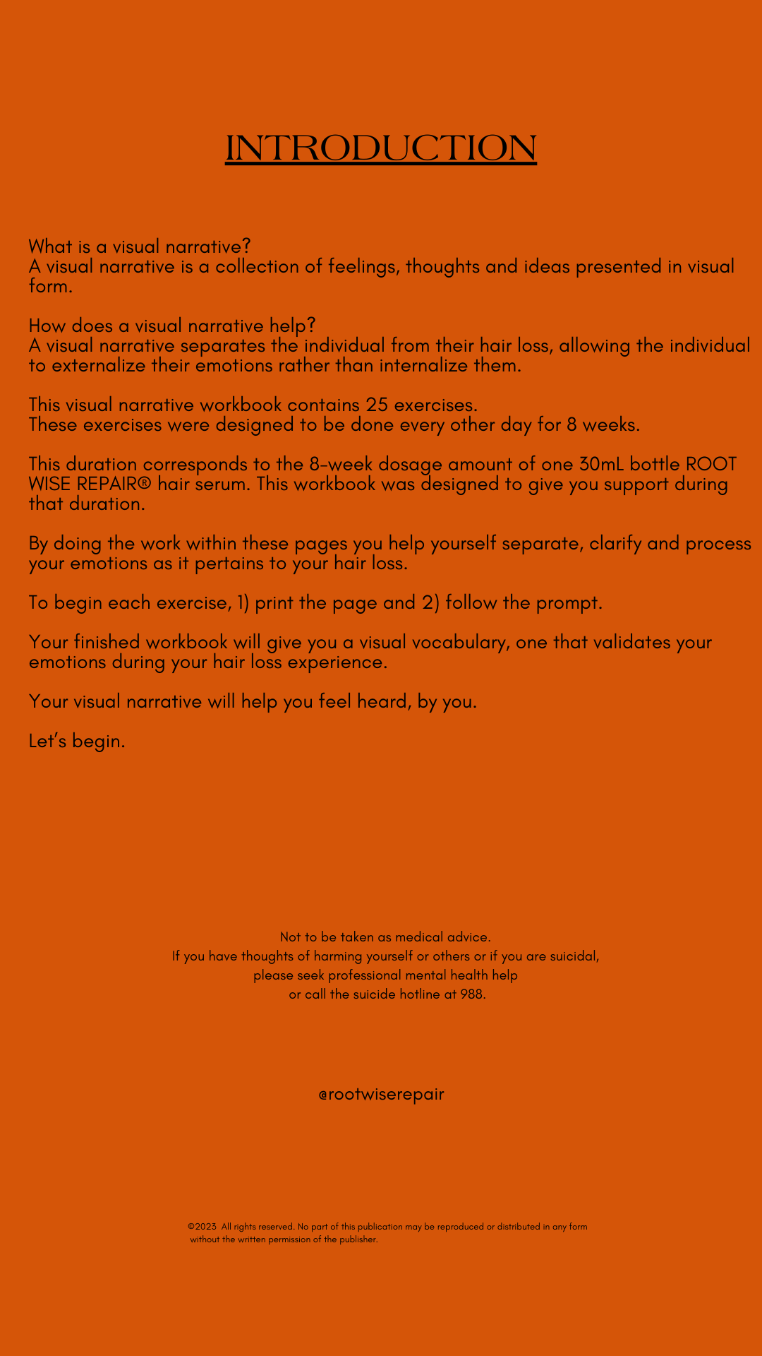 Processing Hair Loss - Workbook